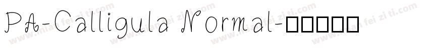 PA-Calligula Normal字体转换
